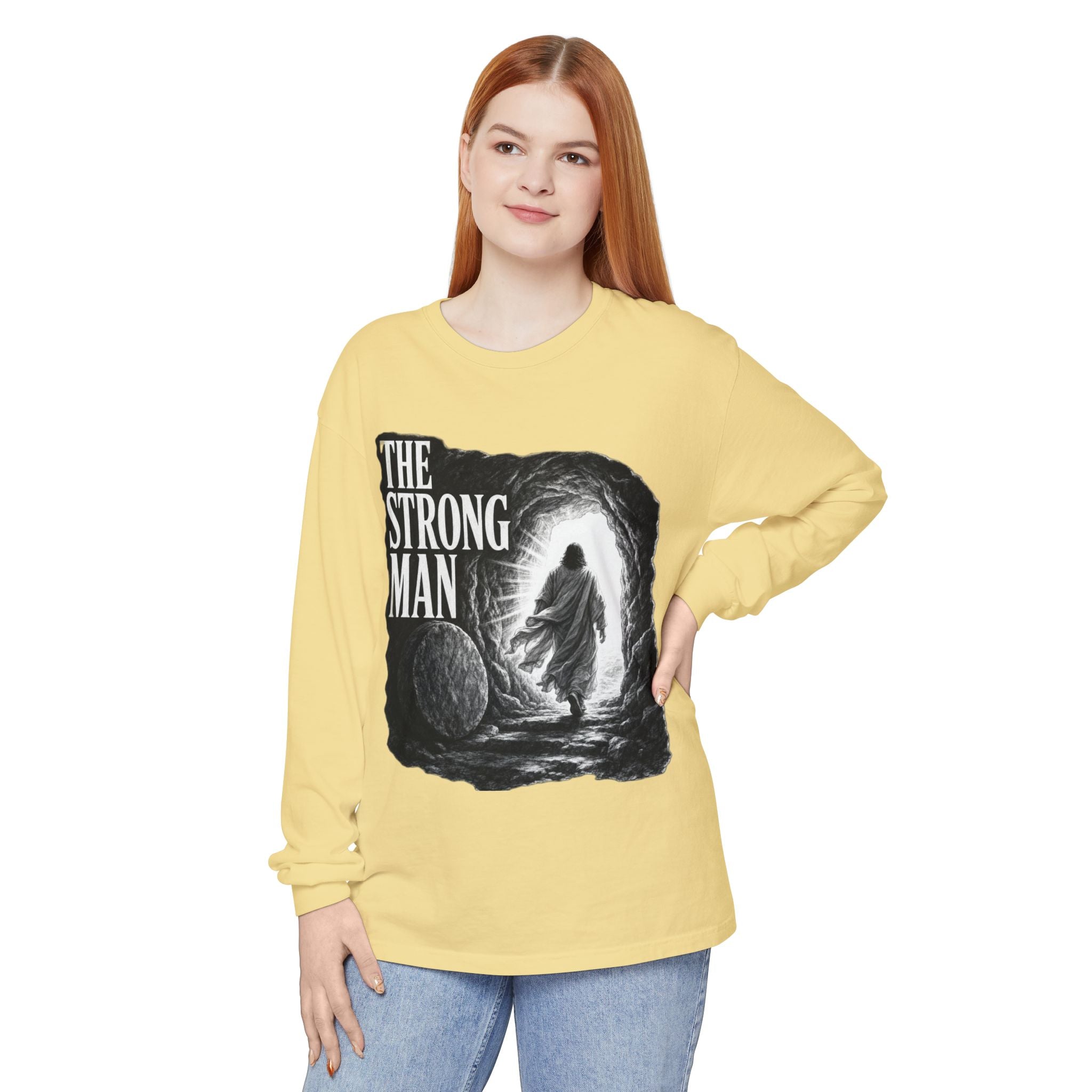Long Sleeve T-Shirt — "The Strong Man" Cave Illustration