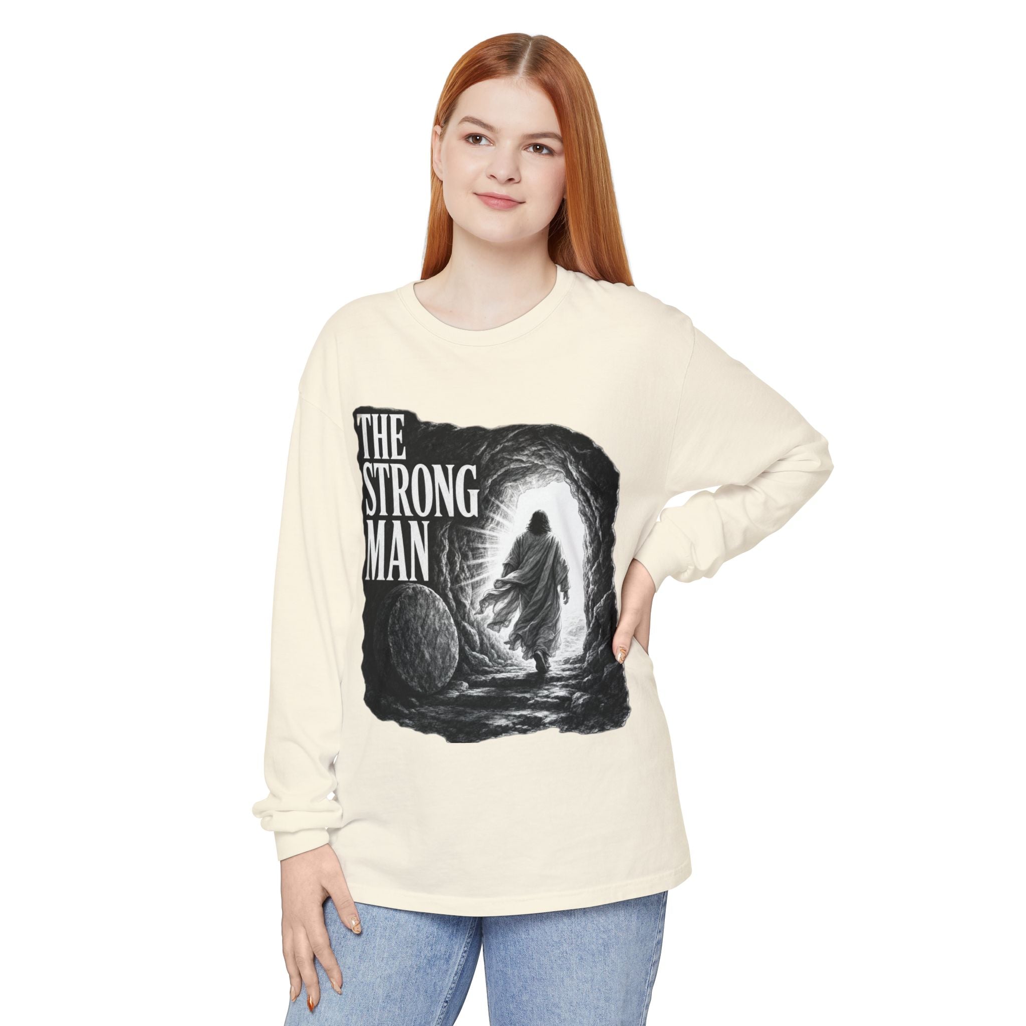 Long Sleeve T-Shirt — "The Strong Man" Cave Illustration