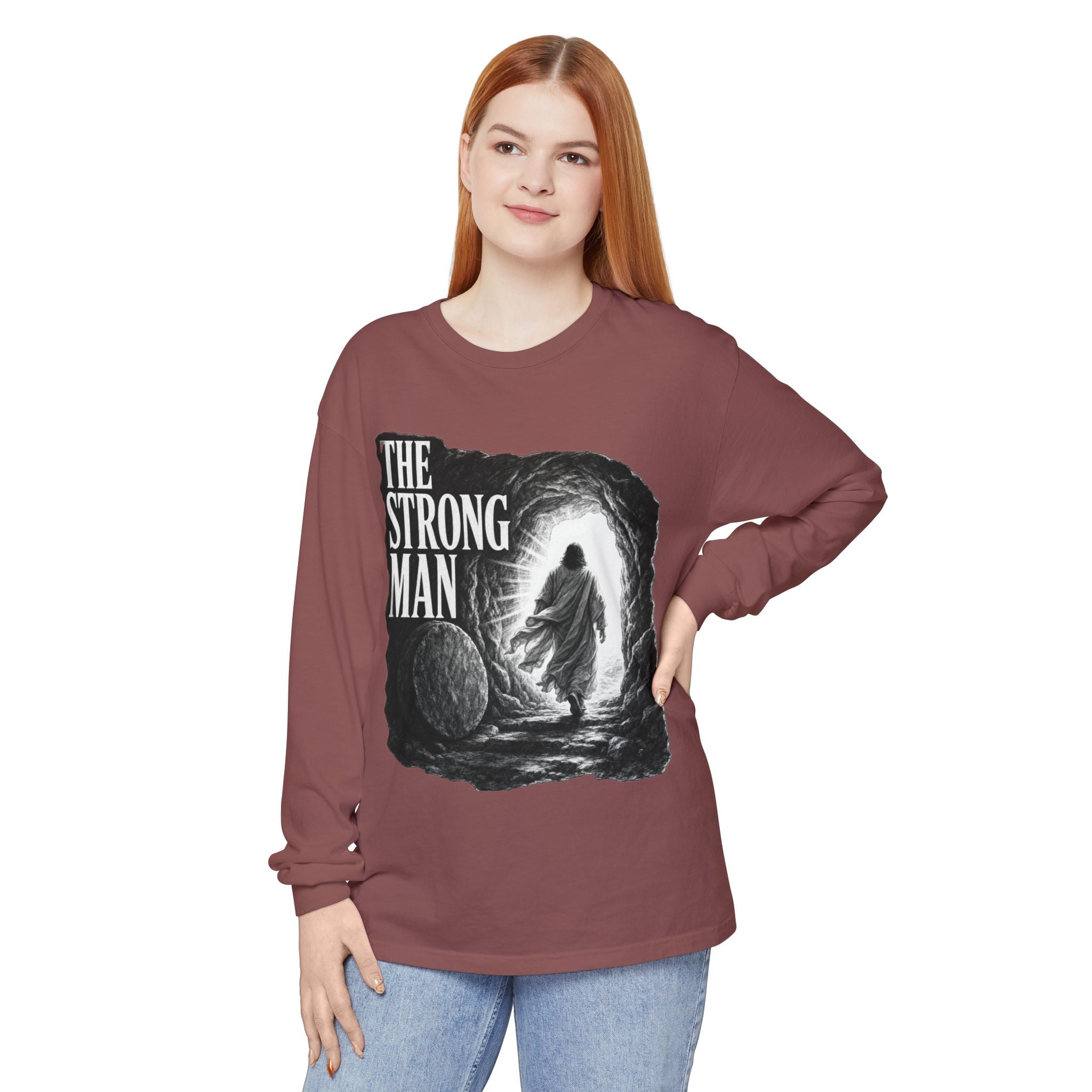 Long Sleeve T-Shirt — "The Strong Man" Cave Illustration