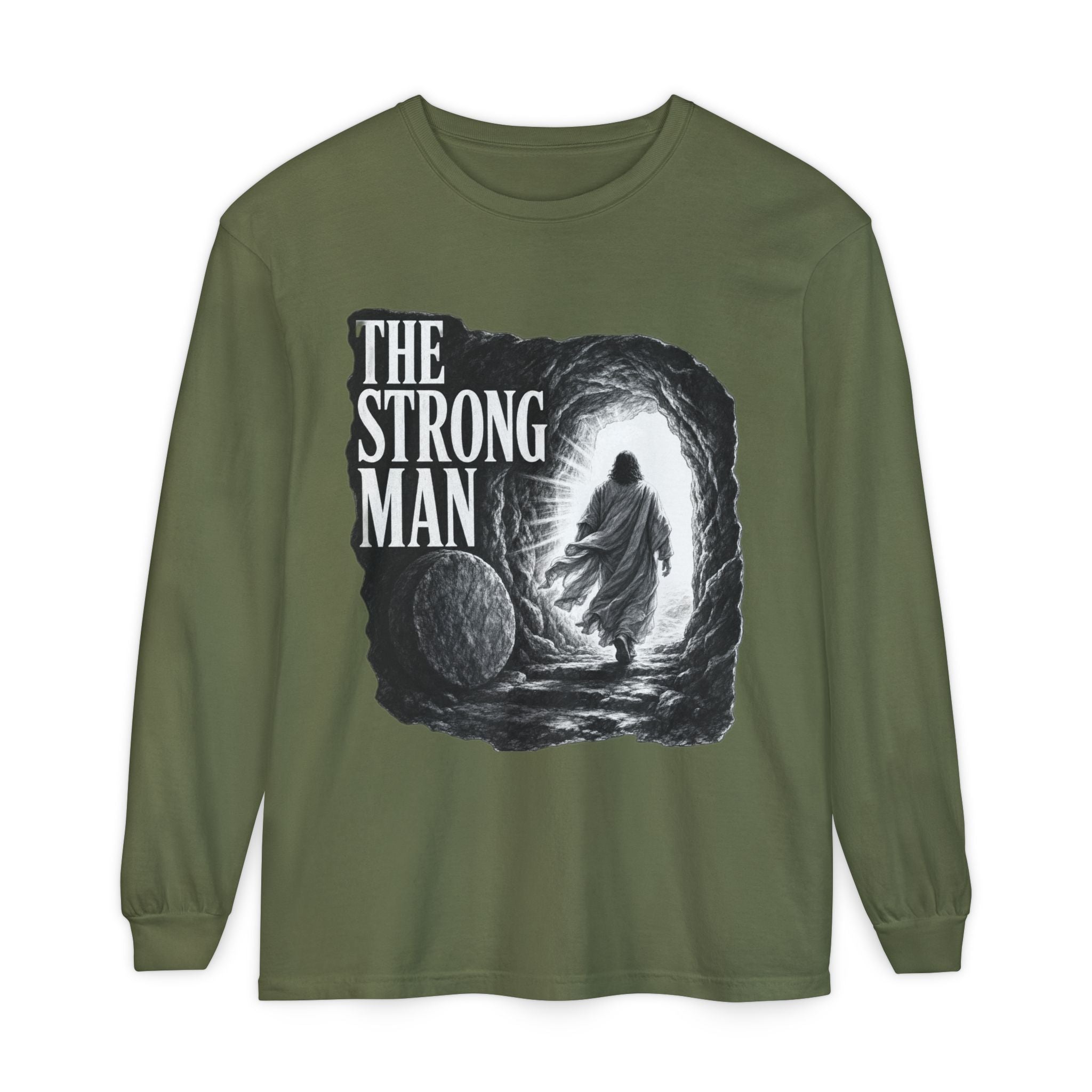Long Sleeve T-Shirt — "The Strong Man" Cave Illustration