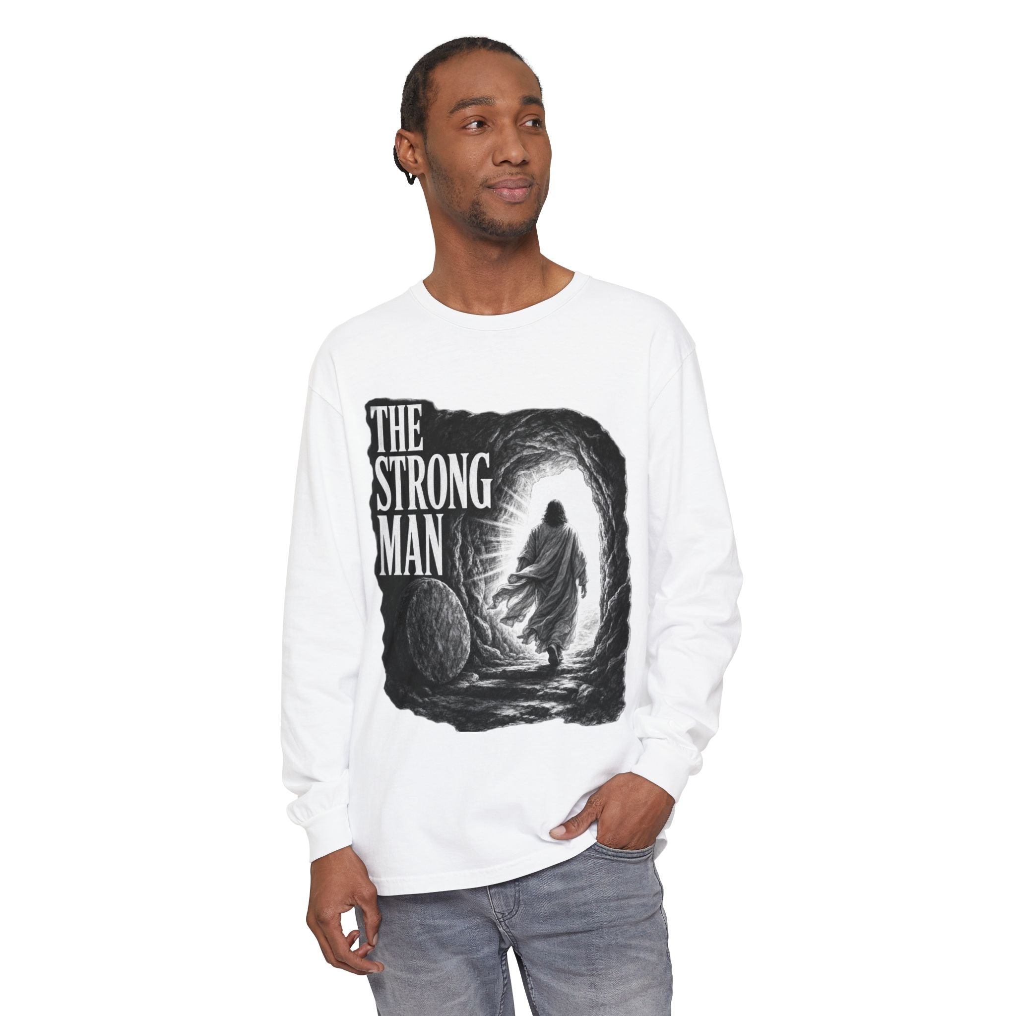 Long Sleeve T-Shirt — "The Strong Man" Cave Illustration