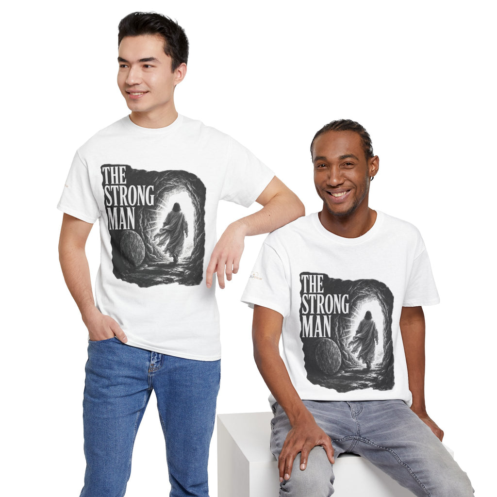 Resurrected Strength T-Shirt — Jesus Leaving the Tomb Resurrection Tee