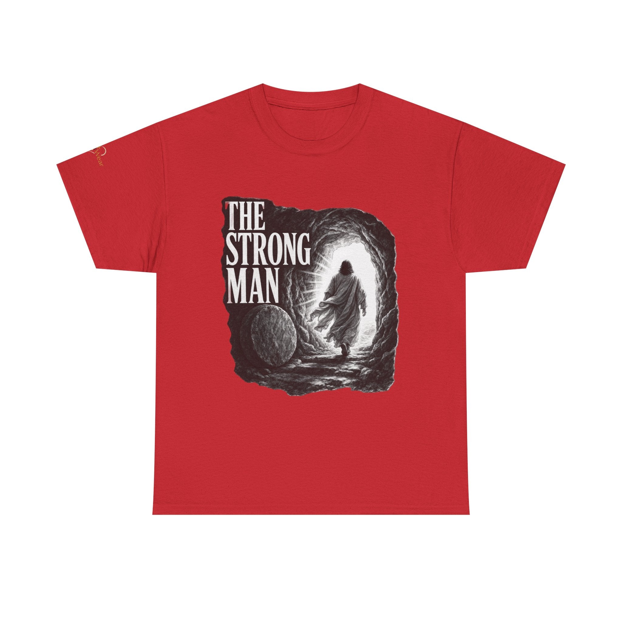 Resurrected Strength T-Shirt — Jesus Leaving the Tomb Resurrection Tee