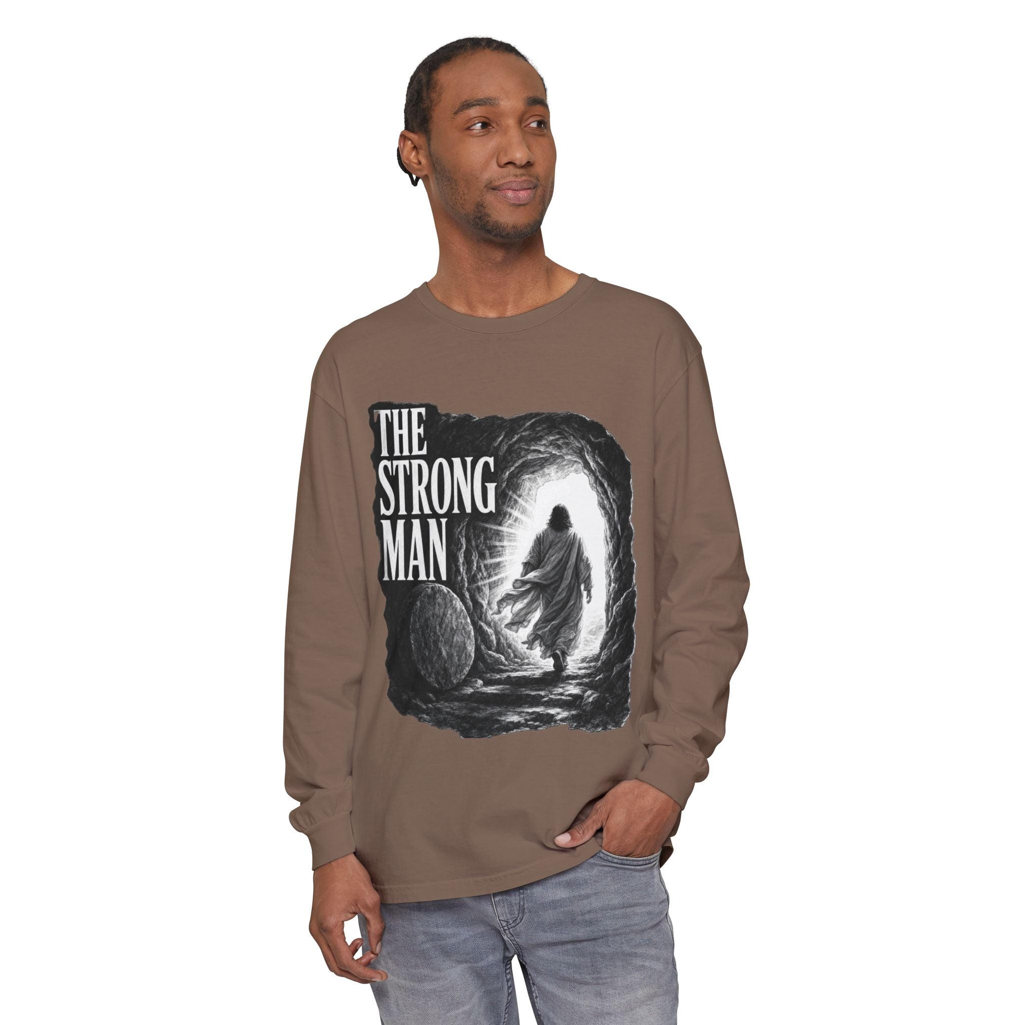 Long Sleeve T-Shirt — "The Strong Man" Cave Illustration