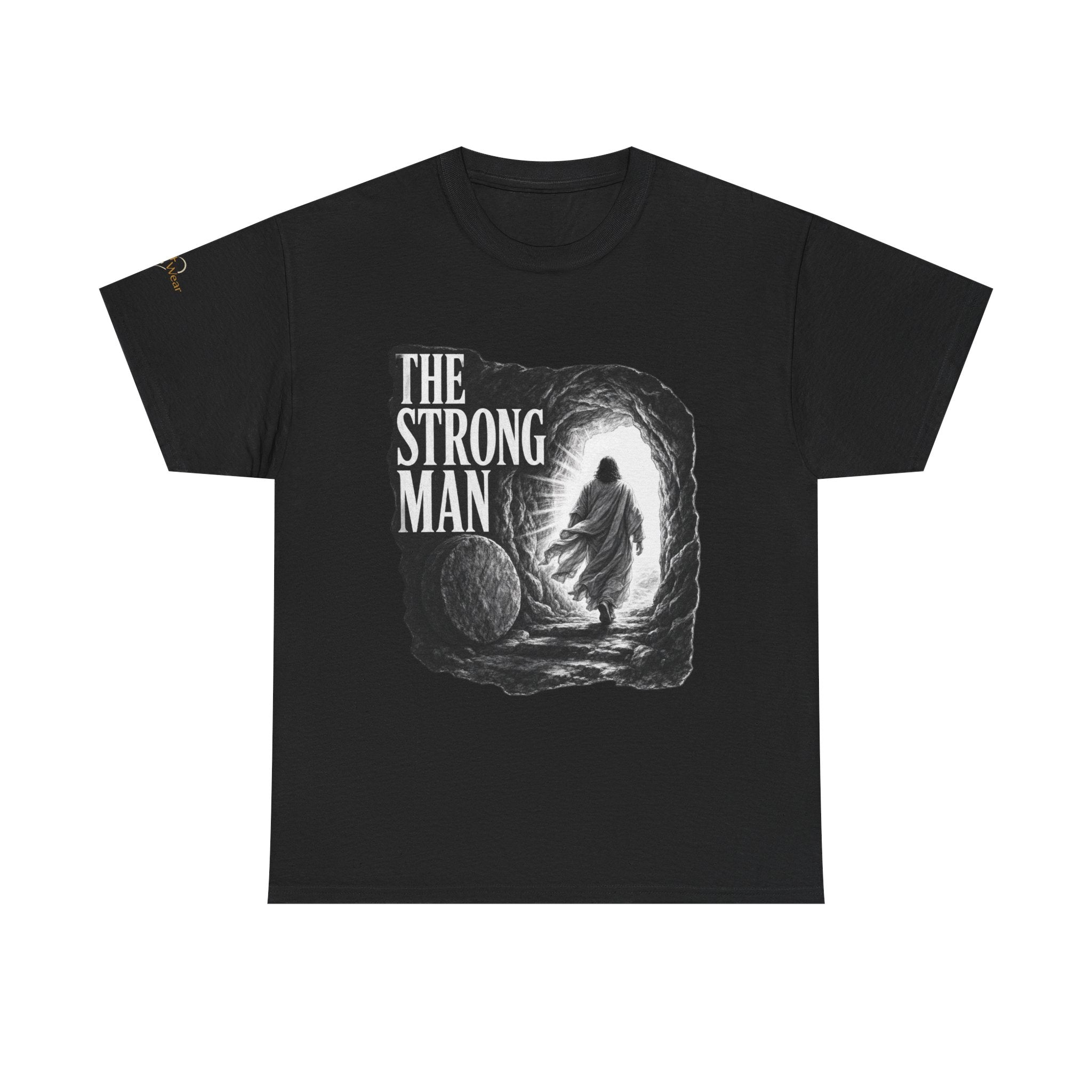 Resurrected Strength T-Shirt — Jesus Leaving the Tomb Resurrection Tee