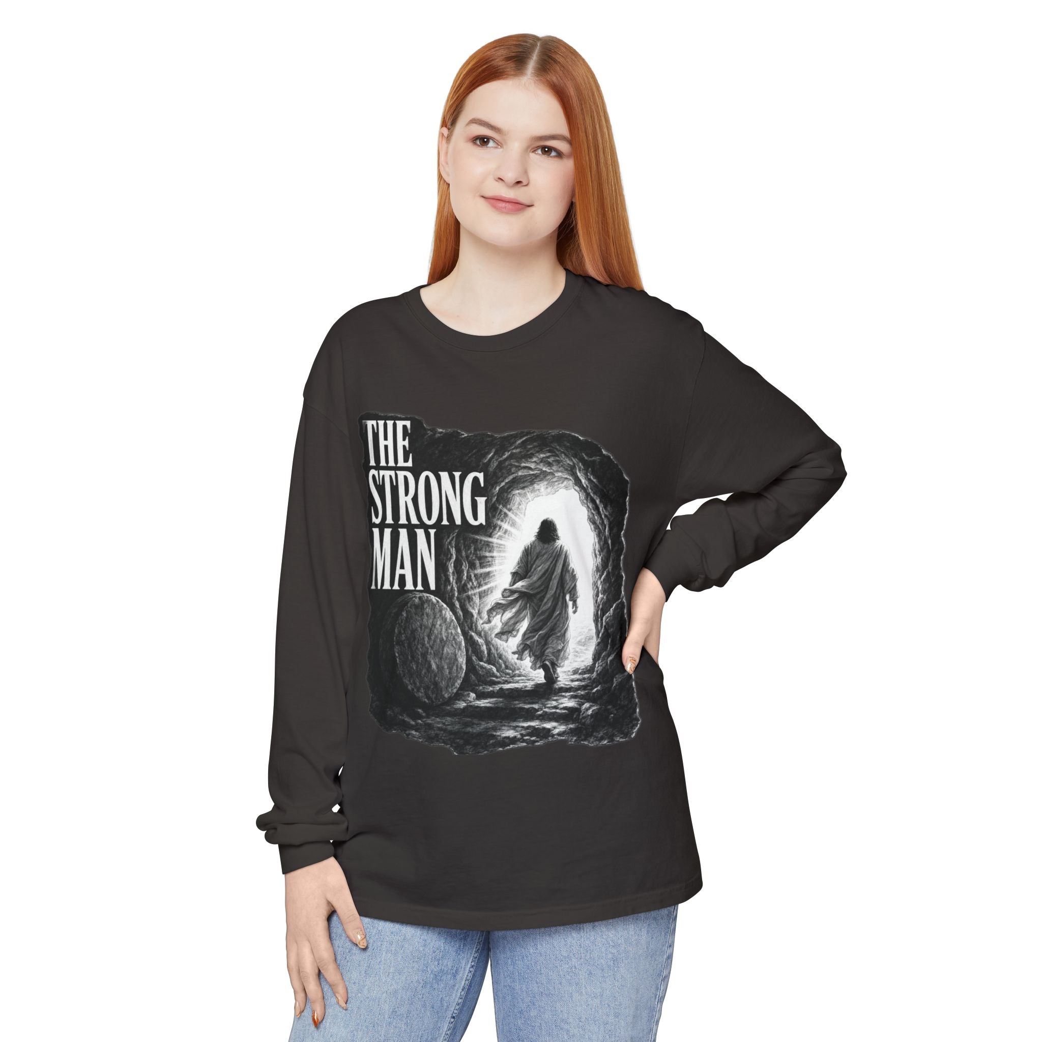 Long Sleeve T-Shirt — "The Strong Man" Cave Illustration