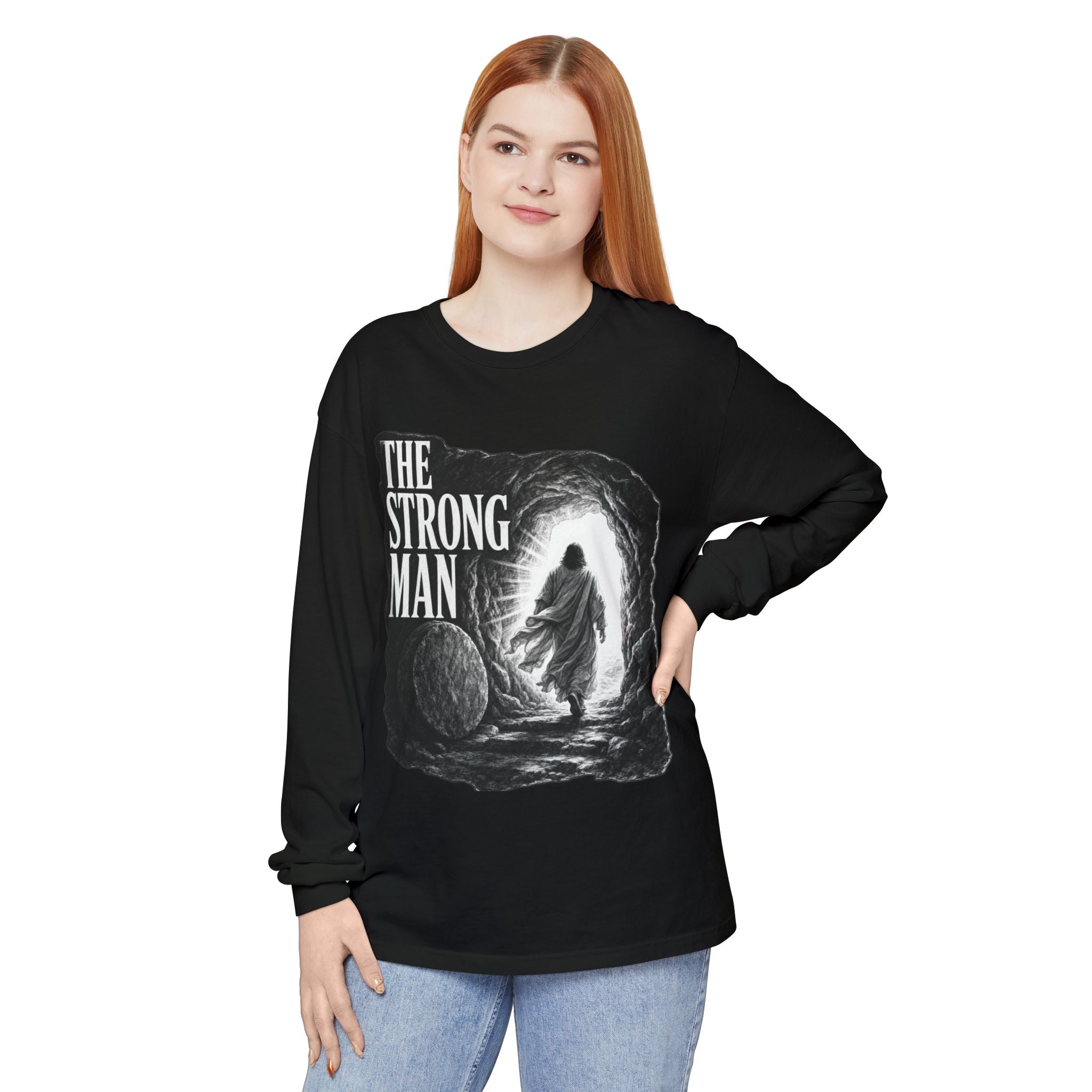 Long Sleeve T-Shirt — "The Strong Man" Cave Illustration