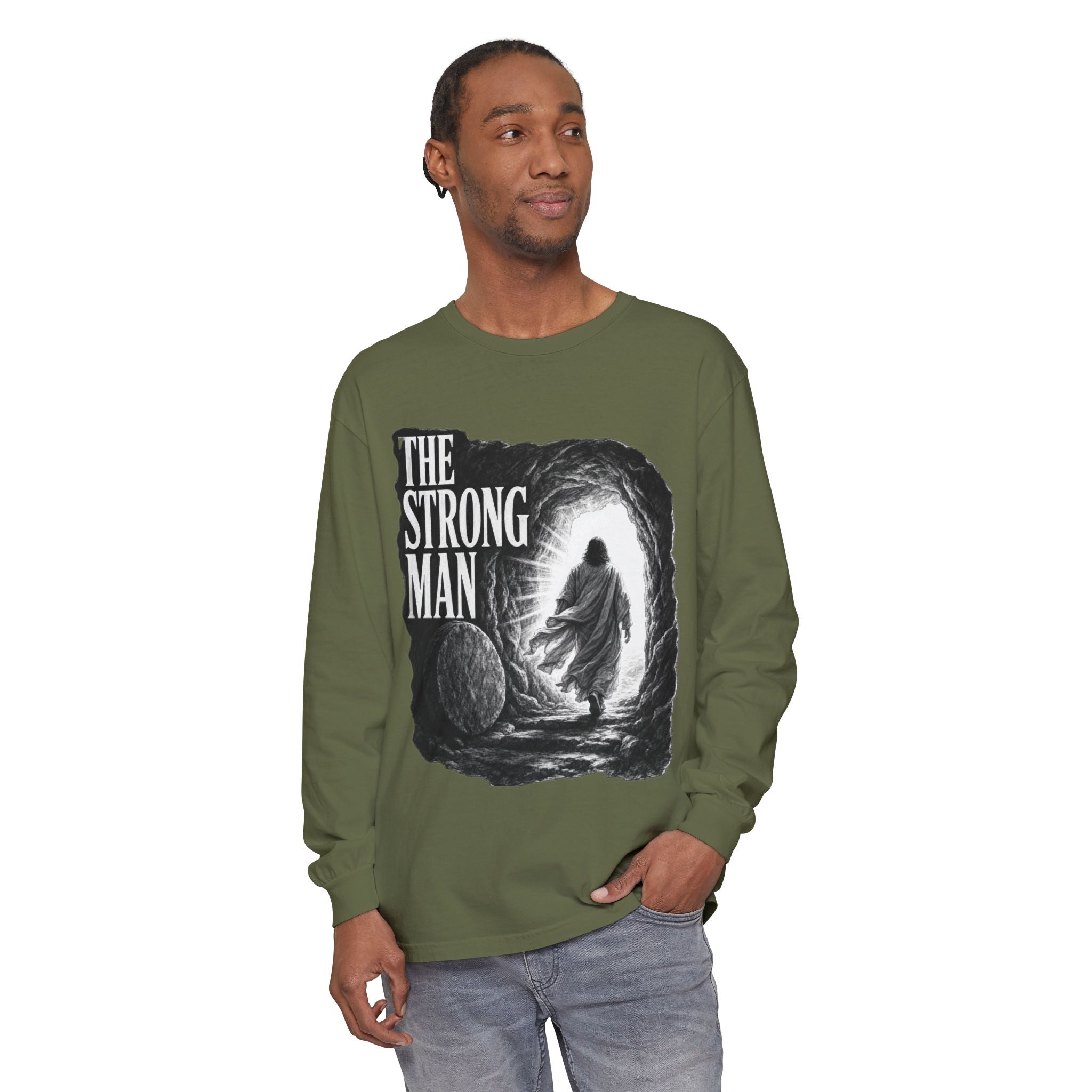 Long Sleeve T-Shirt — "The Strong Man" Cave Illustration