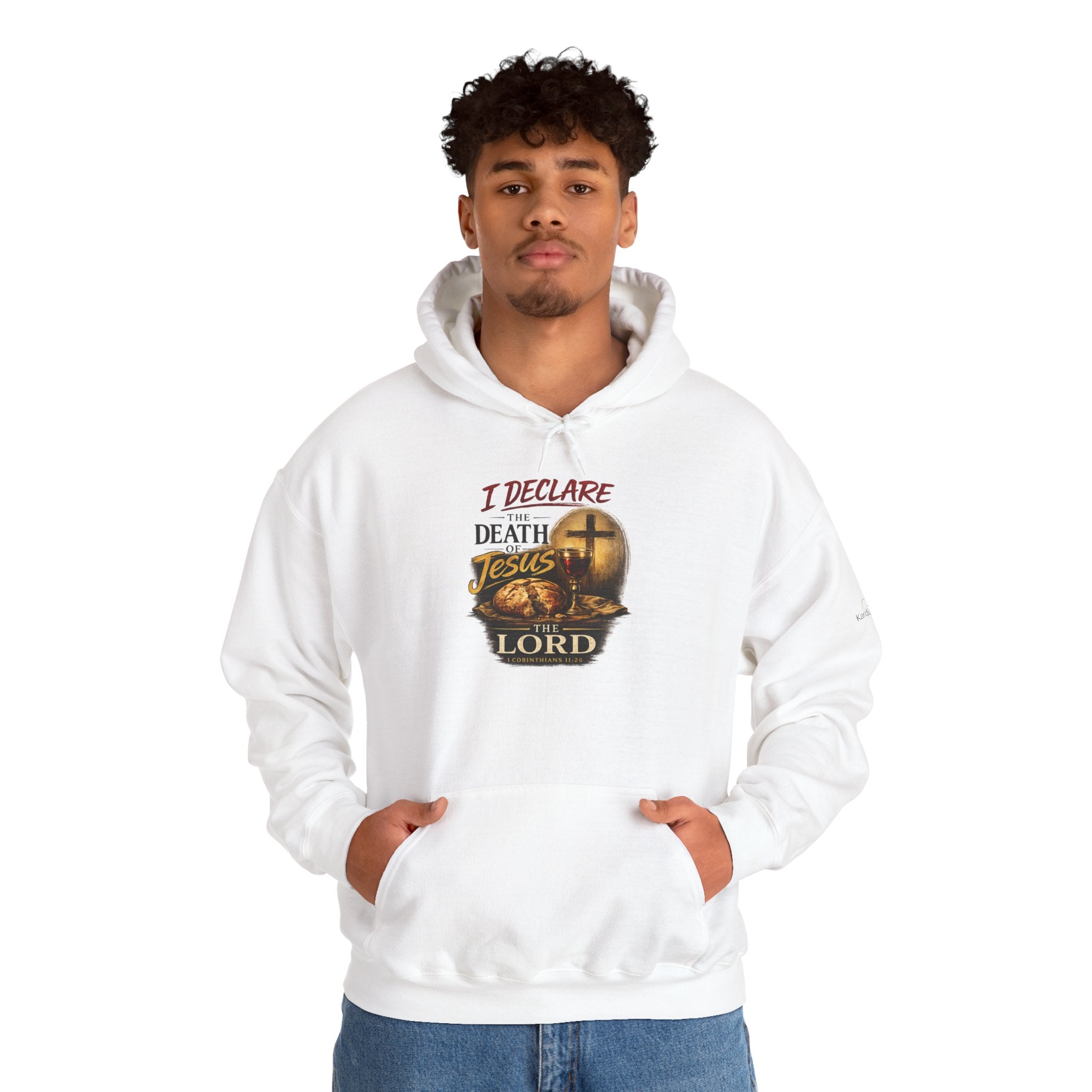 I Declare the Death of Jesus the Lord Hoodie — Bold Faith Pullover