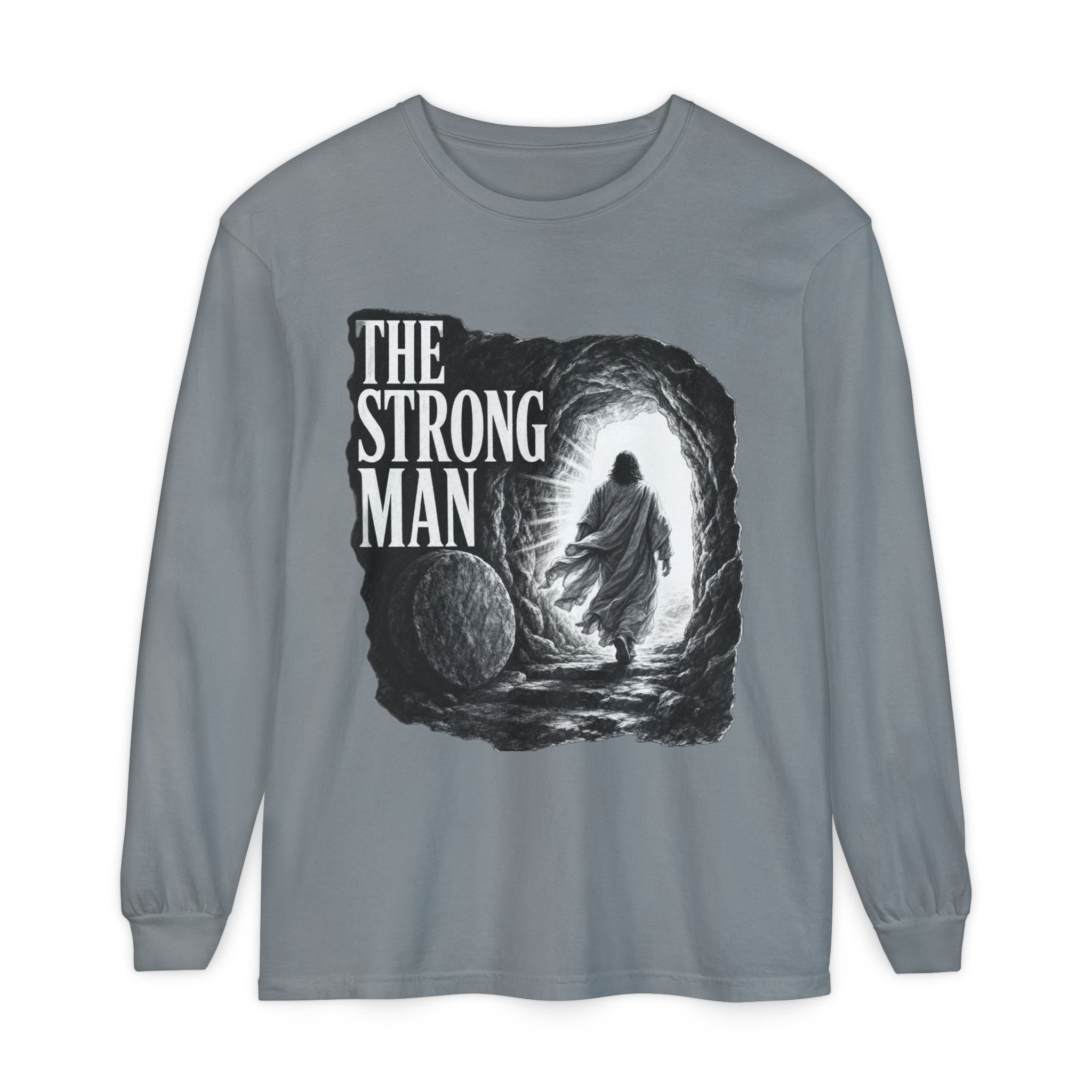 Long Sleeve T-Shirt — "The Strong Man" Cave Illustration