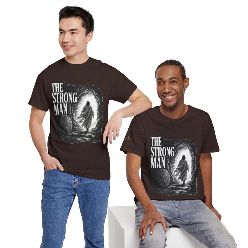 Resurrected Strength T-Shirt — Jesus Leaving the Tomb Resurrection Tee