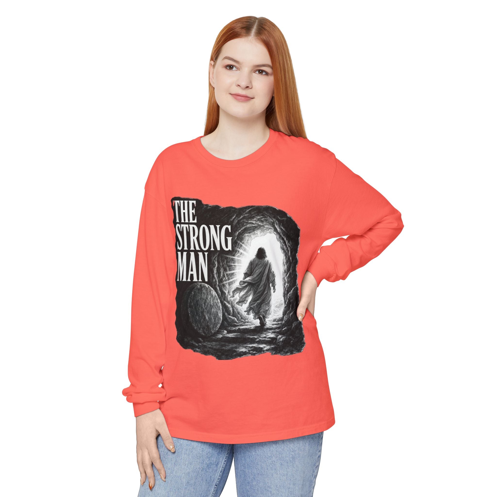Long Sleeve T-Shirt — "The Strong Man" Cave Illustration