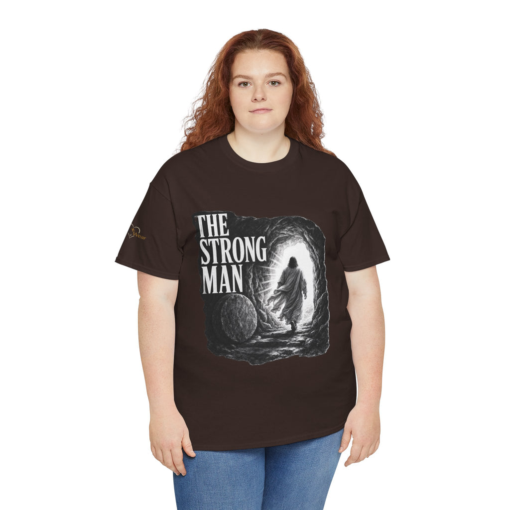 Resurrected Strength T-Shirt — Jesus Leaving the Tomb Resurrection Tee