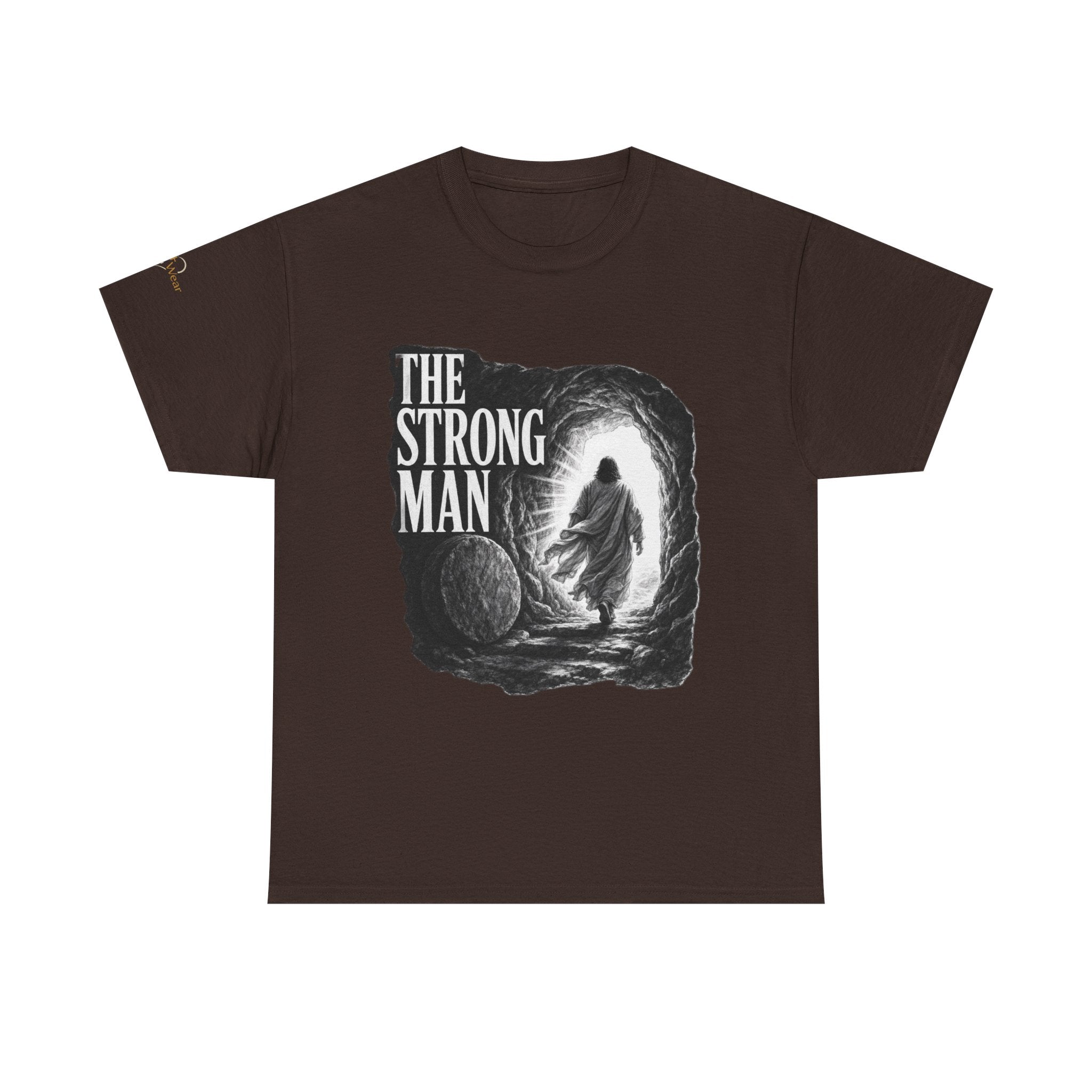 Resurrected Strength T-Shirt — Jesus Leaving the Tomb Resurrection Tee