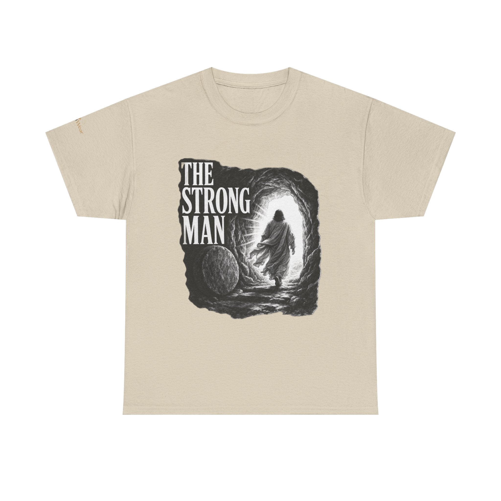 Resurrected Strength T-Shirt — Jesus Leaving the Tomb Resurrection Tee