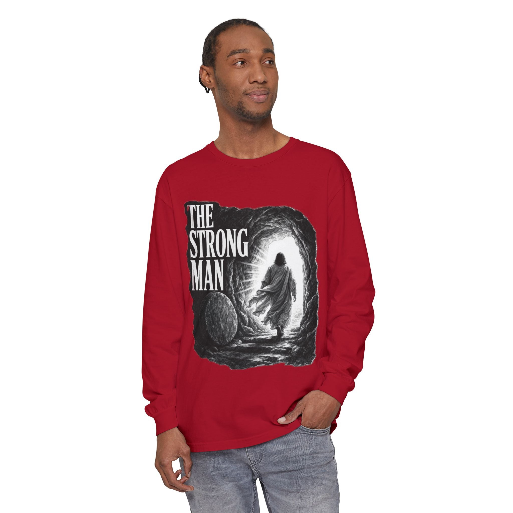 Long Sleeve T-Shirt — "The Strong Man" Cave Illustration