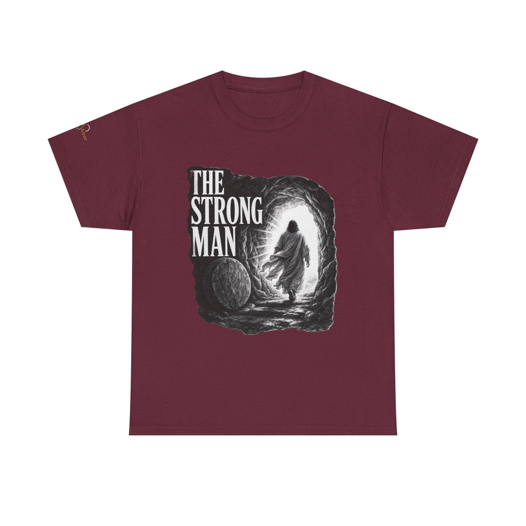 Resurrected Strength T-Shirt — Jesus Leaving the Tomb Resurrection Tee