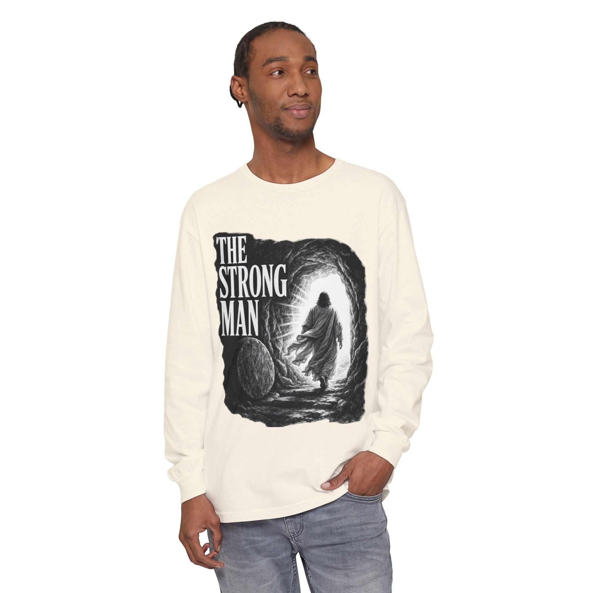 Long Sleeve T-Shirt — "The Strong Man" Cave Illustration