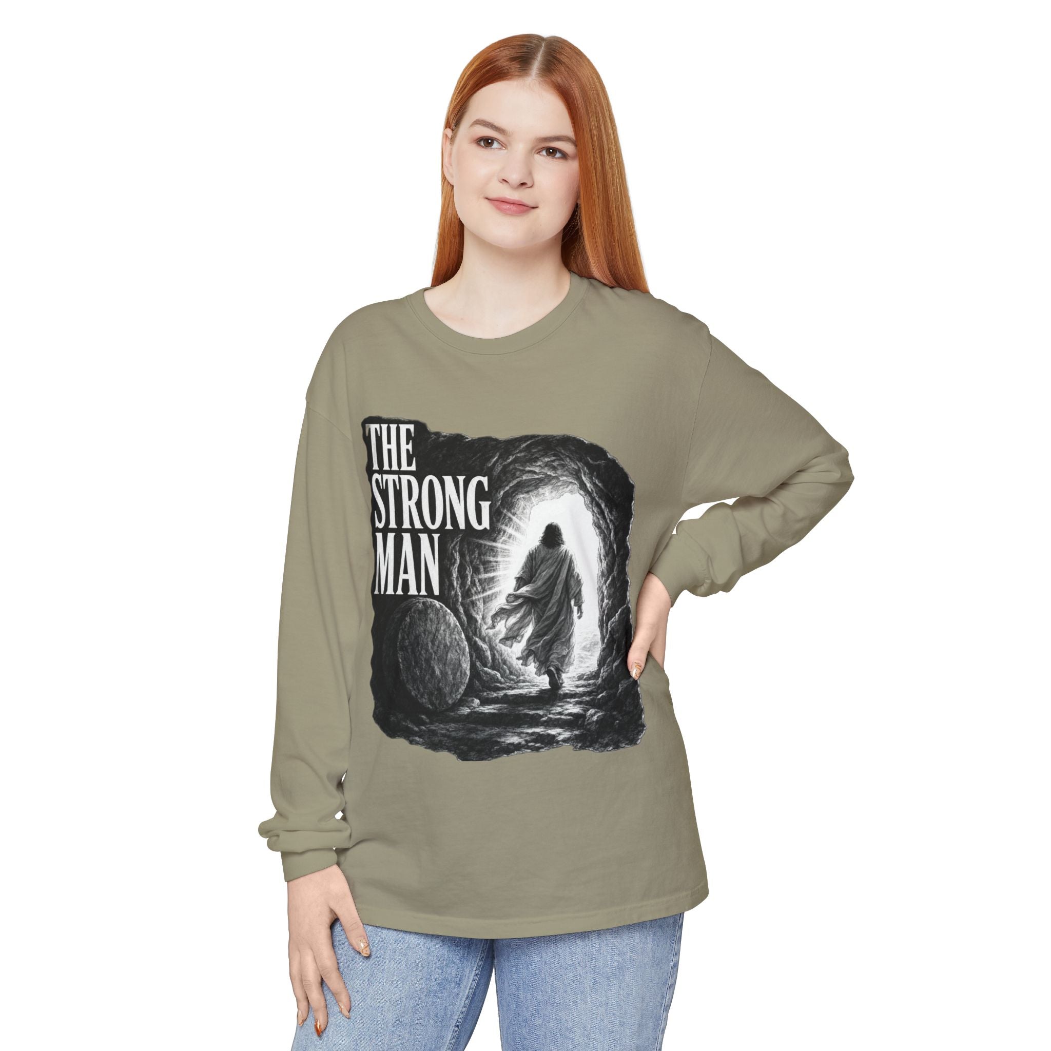 Long Sleeve T-Shirt — "The Strong Man" Cave Illustration