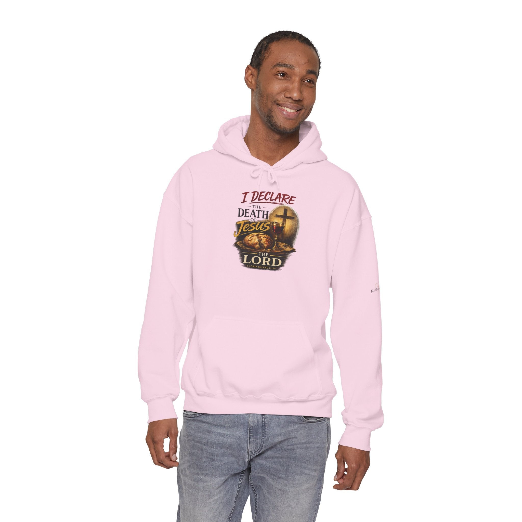 I Declare the Death of Jesus the Lord Hoodie — Bold Faith Pullover