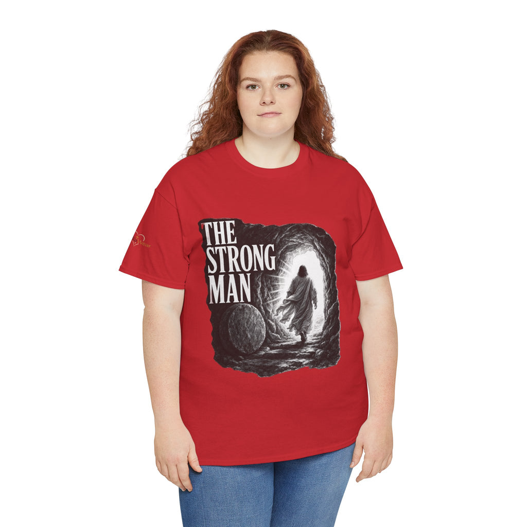 Resurrected Strength T-Shirt — Jesus Leaving the Tomb Resurrection Tee