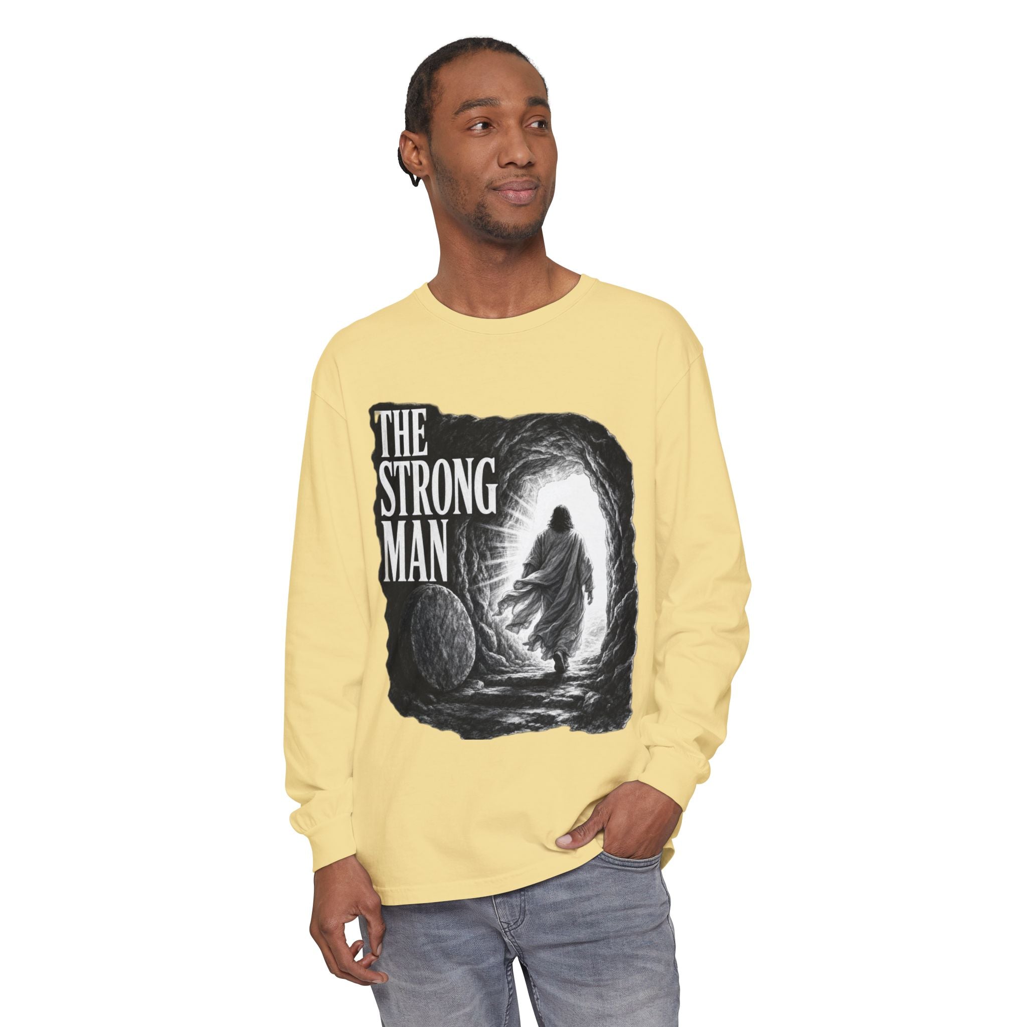 Long Sleeve T-Shirt — "The Strong Man" Cave Illustration