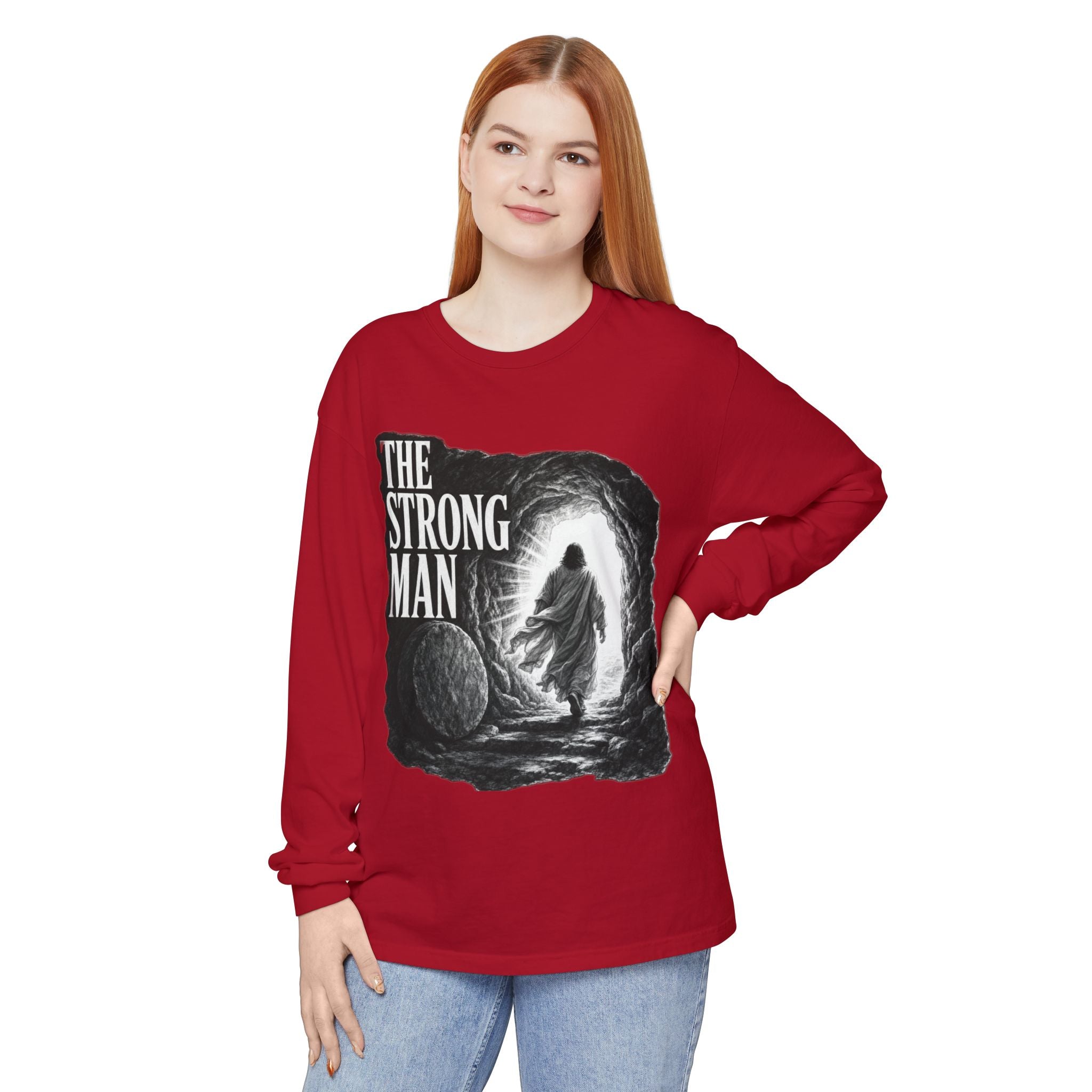 Long Sleeve T-Shirt — "The Strong Man" Cave Illustration