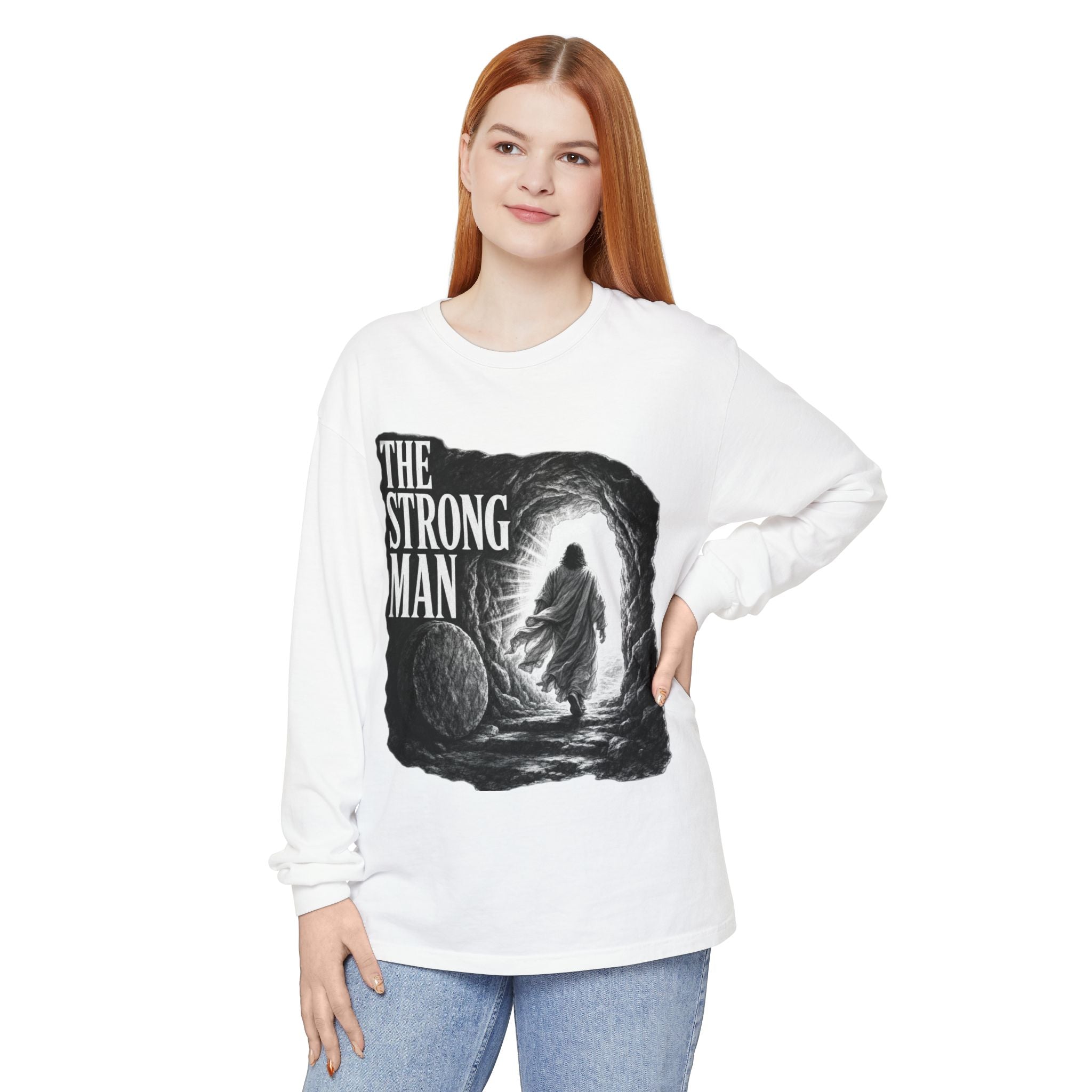Long Sleeve T-Shirt — "The Strong Man" Cave Illustration