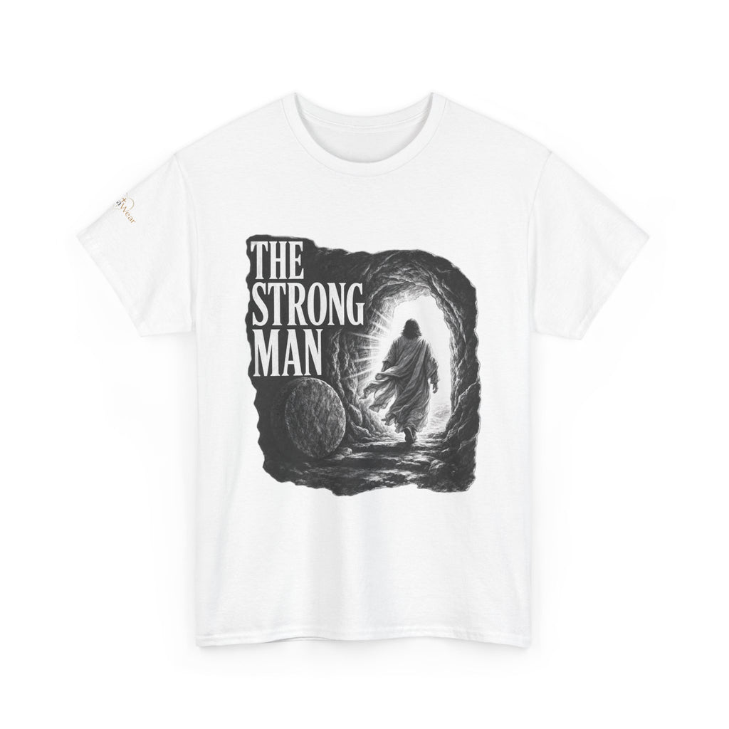 Resurrected Strength T-Shirt — Jesus Leaving the Tomb Resurrection Tee