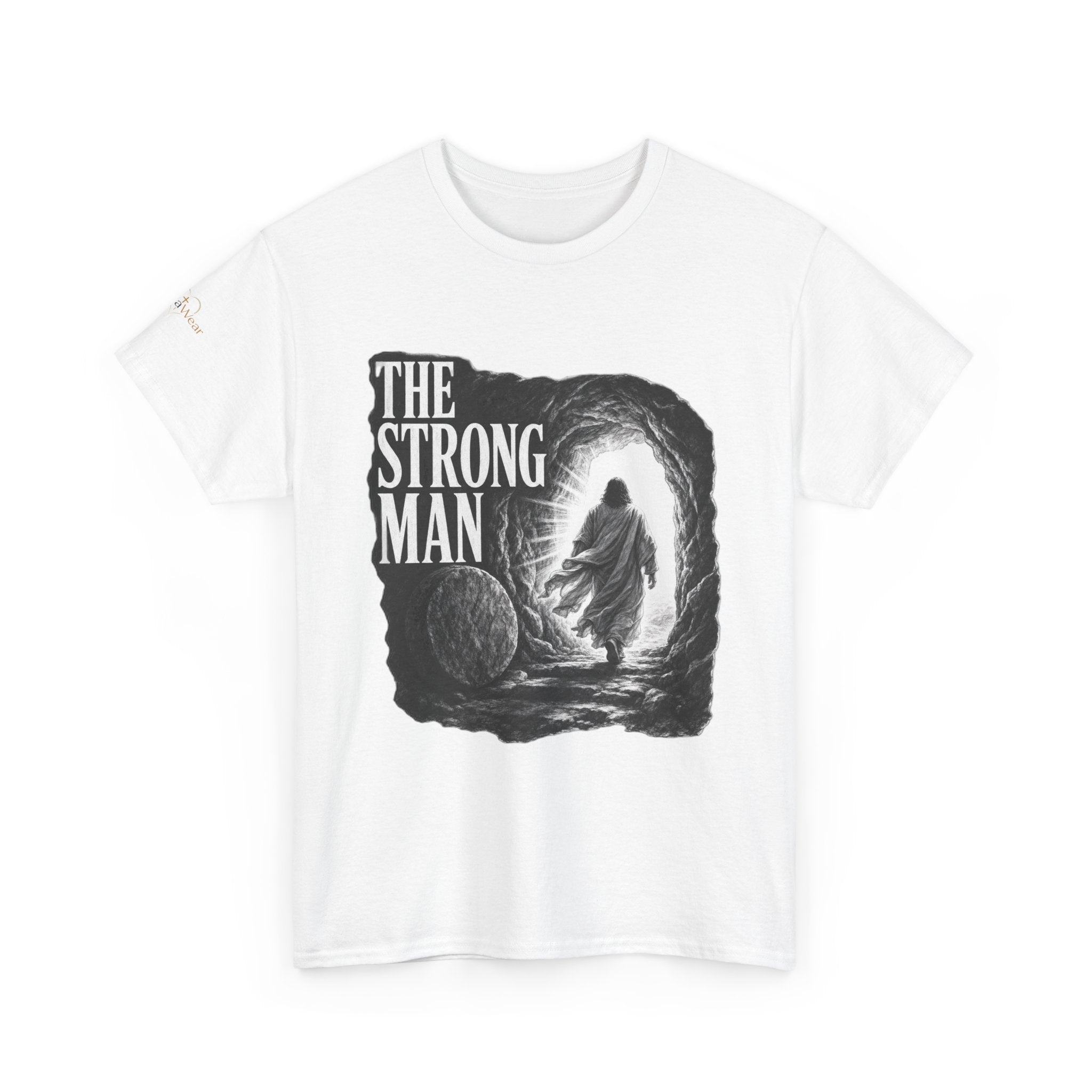 Resurrected Strength T-Shirt — Jesus Leaving the Tomb Resurrection Tee
