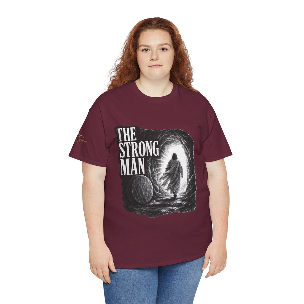 Resurrected Strength T-Shirt — Jesus Leaving the Tomb Resurrection Tee