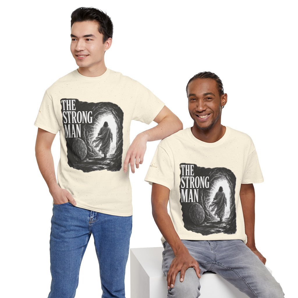 Resurrected Strength T-Shirt — Jesus Leaving the Tomb Resurrection Tee