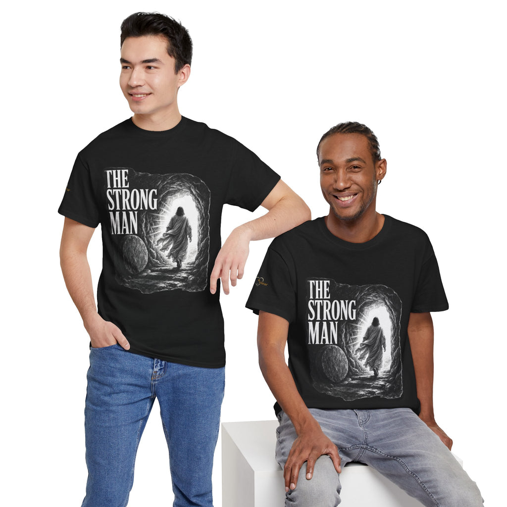 Resurrected Strength T-Shirt — Jesus Leaving the Tomb Resurrection Tee