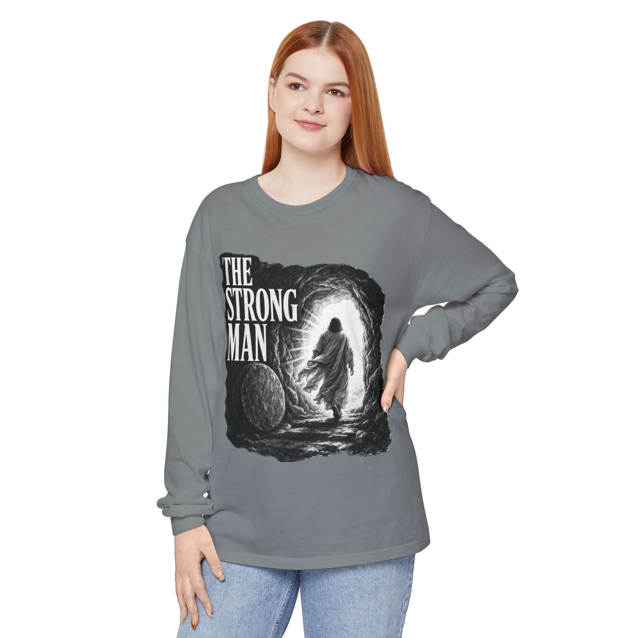 Long Sleeve T-Shirt — "The Strong Man" Cave Illustration